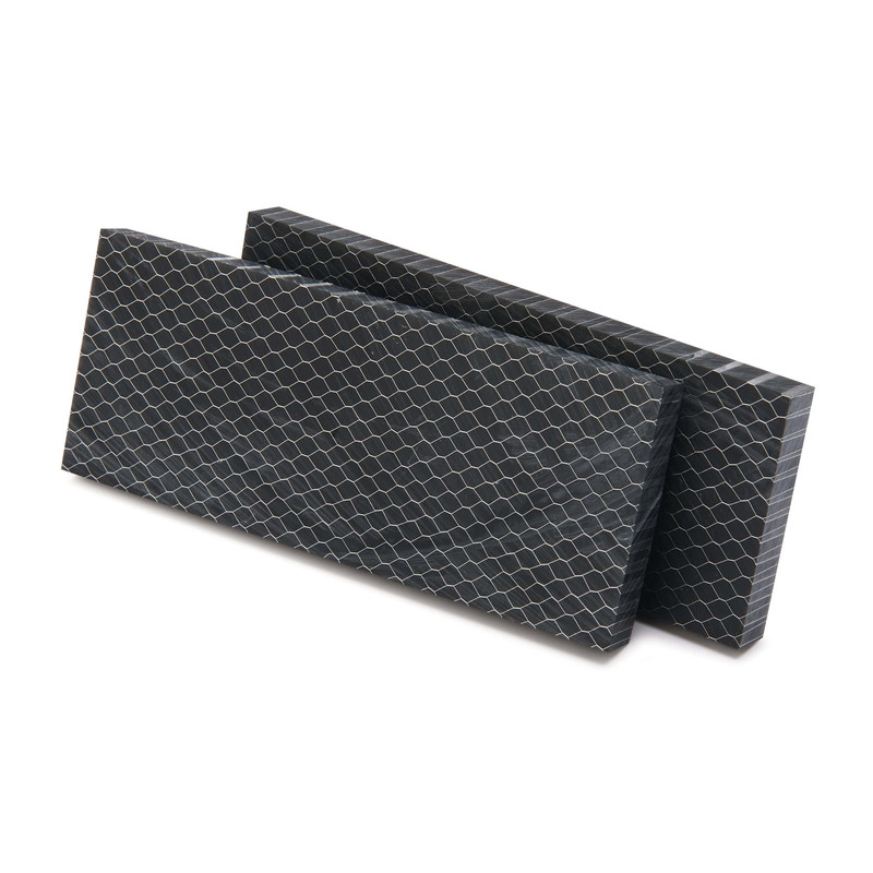 Acrylic Honeycomb Knife Scales - 3/8" x 2" x 5" - Pair - Color:Black
